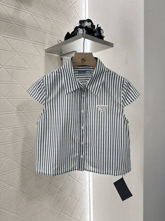 prad*2025 New Arrivals Striped Top Belt Skirt Set Customized Yb Twill Cotton