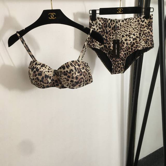 Style No. 20253143 Dg* New Bikini Two-Piece Swimsuit Set Leopard Print Bra Suspe