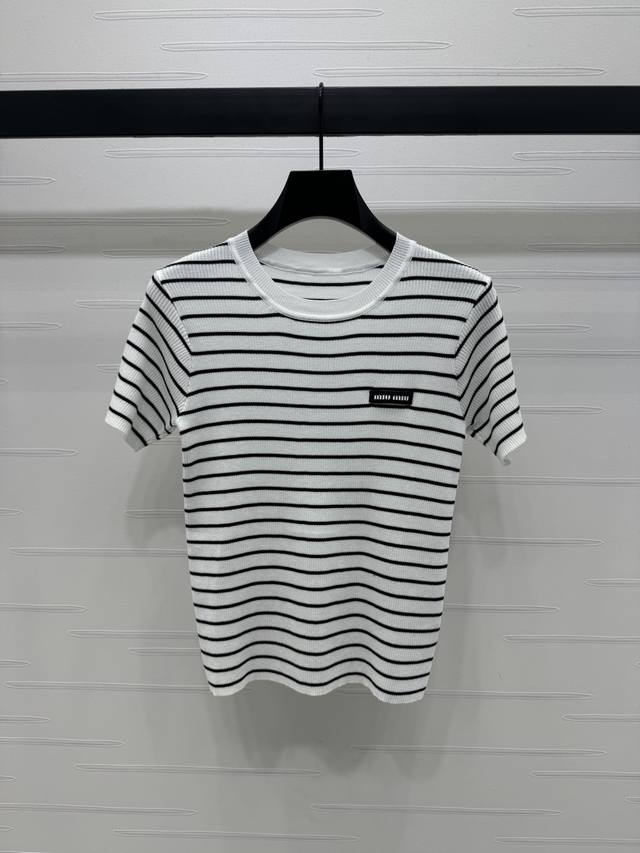 New Original High-End Quality Miumi*2025 Spring And Summer Latest Series Striped