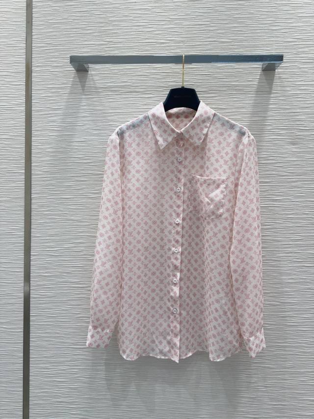 louis Vuitto*2025Ss New Shirt Set Slightly Transparent, Looming, Fashionable,