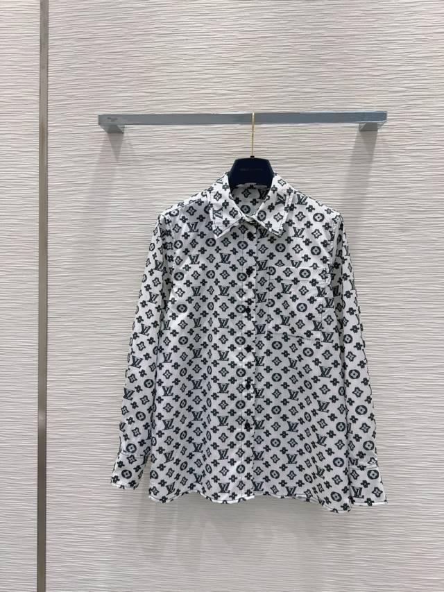 louis Vuitto*2025Ss New Shirt Jacquard Fabric, Cute Style, Anyone Can Wear It