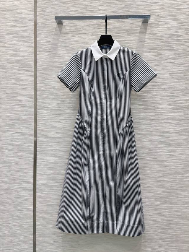 pol*O2025Ss New Striped Dress Is Full Of Fashion And High-End Feeling. It Has