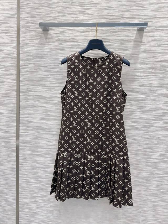 louis Vuitto*2025Ss New Vest Pleated Skirt Is Fashionable, Low-Key, Elegant A