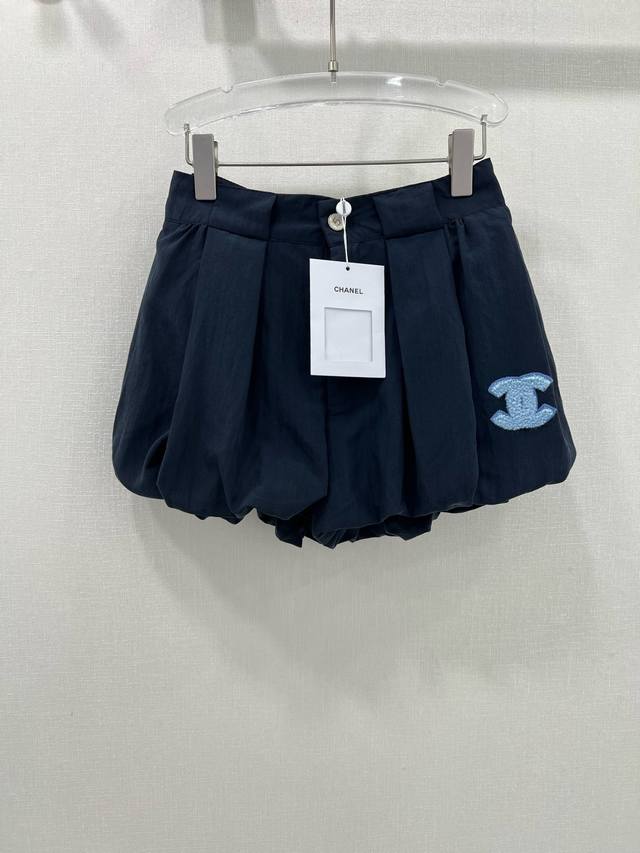 chan*L Second-Hand Flower Bud Shorts Customized High Waist Pleated Fluffy Sil