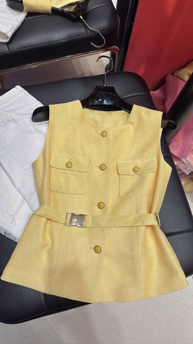 Super Popular Counter Custom Fabric Chane*2025 Belt Vest Style Thin Fabric Size