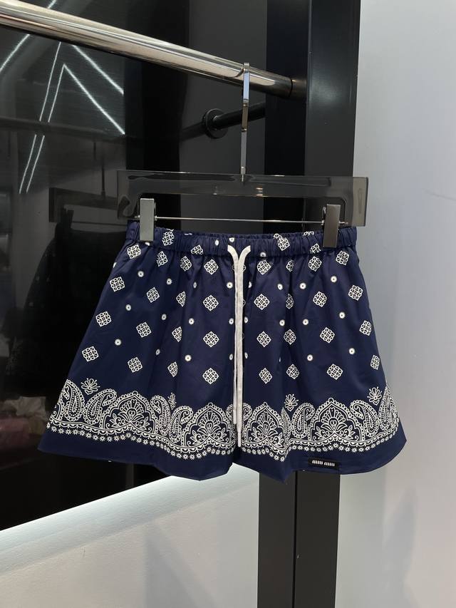 Skirt Miumiu 2025 Spring And Summer Latest Series Skirts Customized Cotton Yarn