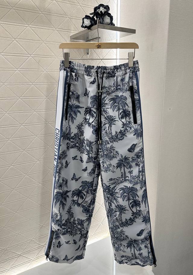 dio*2025 New Arrivals Jacquard Webbing Wide-Leg Trousers Customized Yb Import