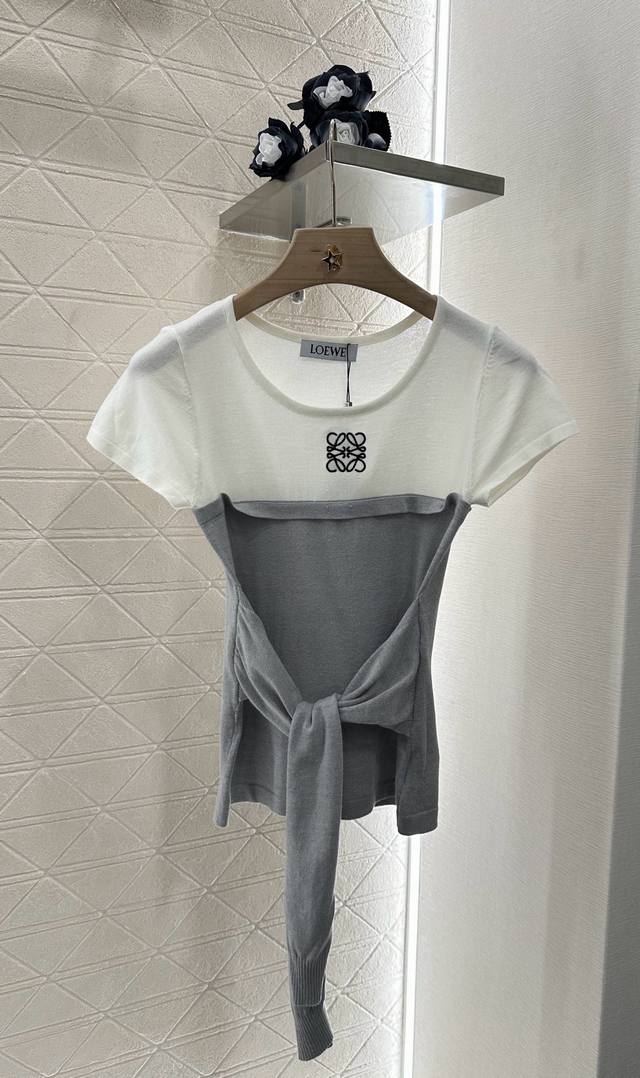 loew*2025 New Arrivals Knitted Short Sleeves With Laces Customized Yb Importe