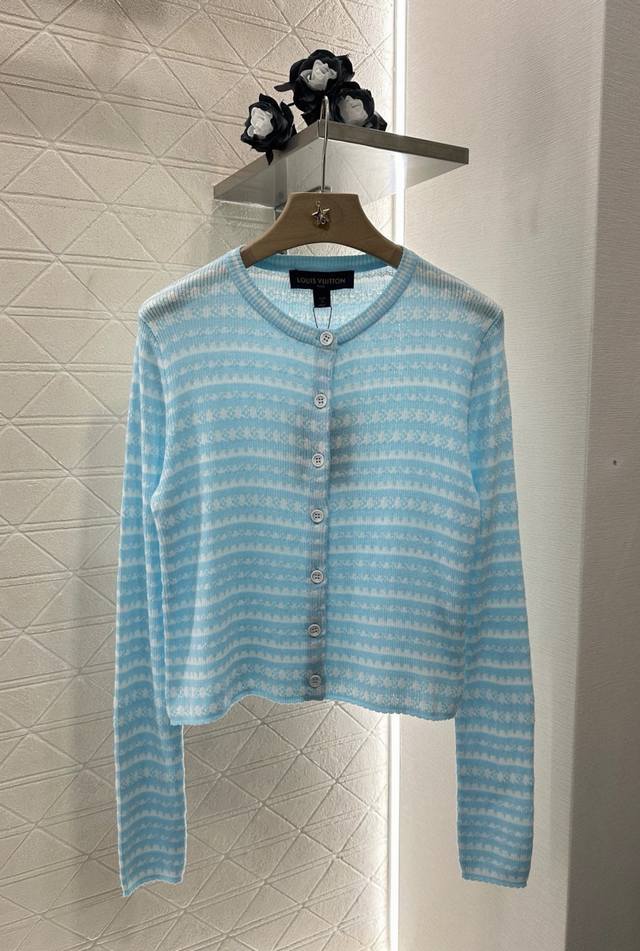 louis Vuitto*2025 New Arrivals Crochet Knitted Cardigan Customized Yb Wool Ya