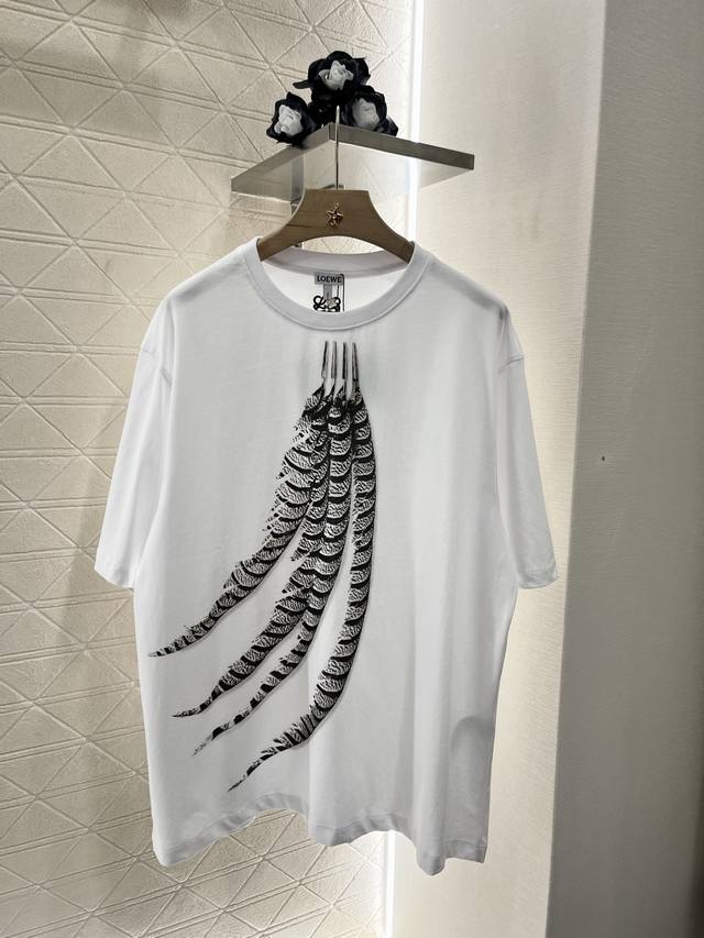 loew*2025 New Arrivals Feather Print Customized Yb Original Cotton Material B