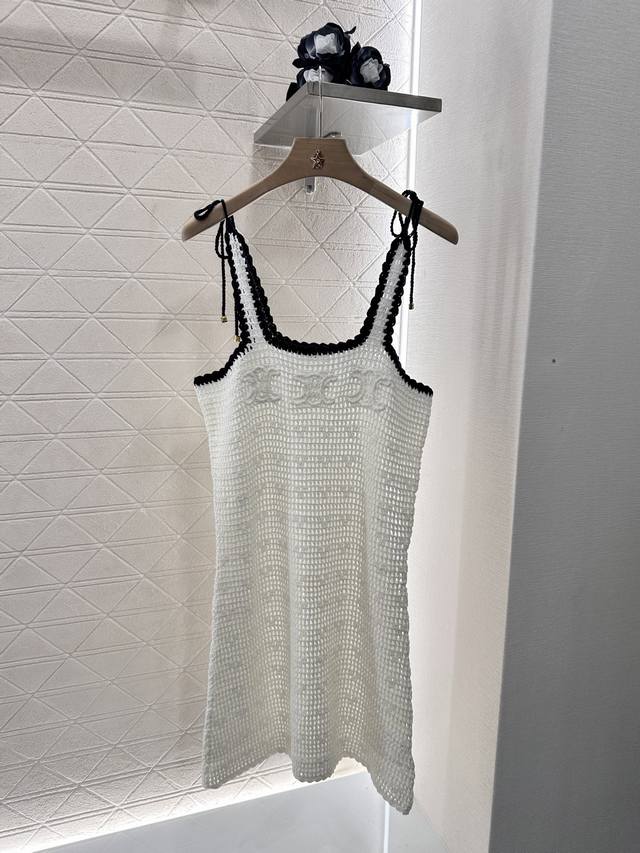 celin*2025 New Arrivals Hand-Crocheted Knitted Vest Dress Customized Yb Cotto
