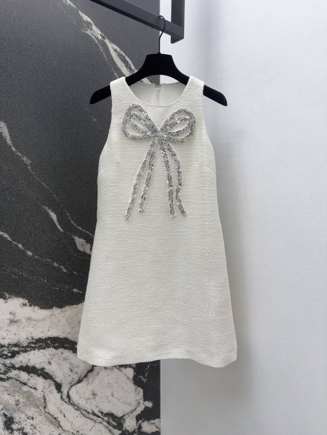 Niche Design 25Ss Spring And Summer New Arrival Heavy Beaded Sequined Bow Halter