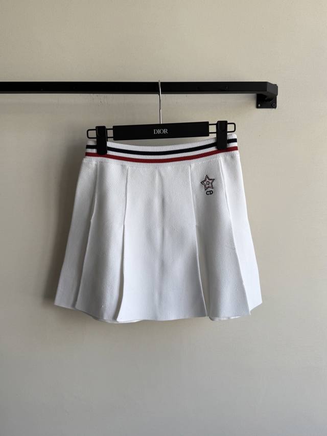 dio*25Ss Spring And Summer New Style Tennis Sports Style Knitted Skirt Origin