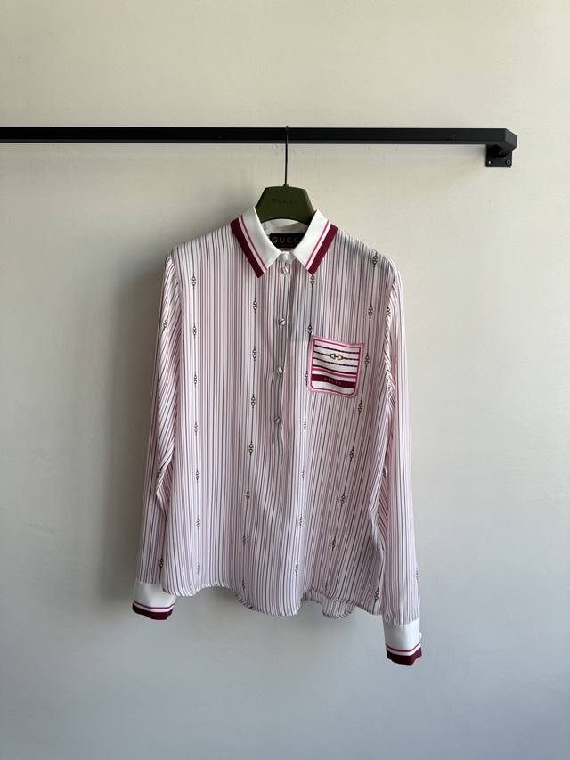 gucc*New Silk Shirt High Quality Version.