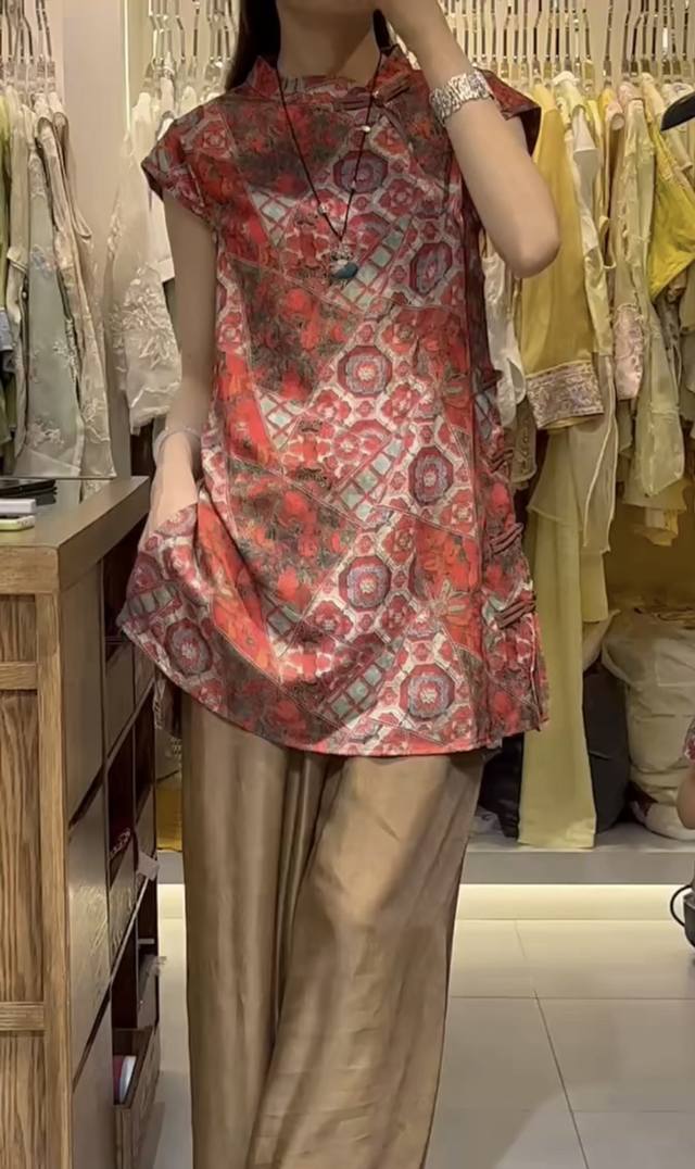 100% Rayon Silk Gauze Hundred Flowers Blooming Top Selected Rayon Gauze Is Li