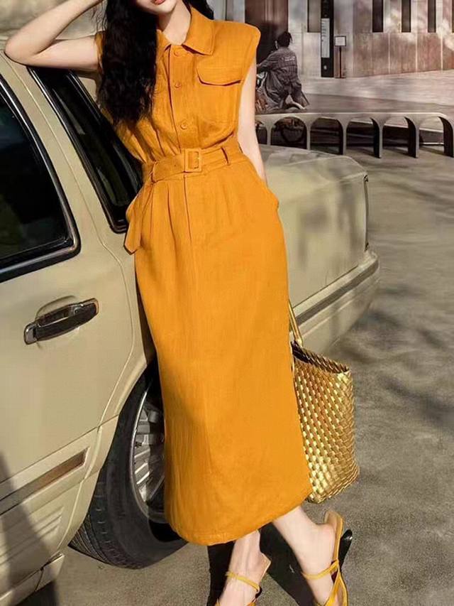 Re-Order Shipment, Highly Recommended, High-Grade Sleeveless Vest Work Dress, Tu