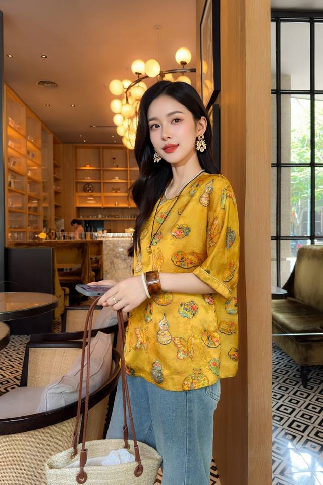 Hot-Selling Consignor Silk Xiangyun Yarn M-Xl 3 Colors Pink Yellow Black