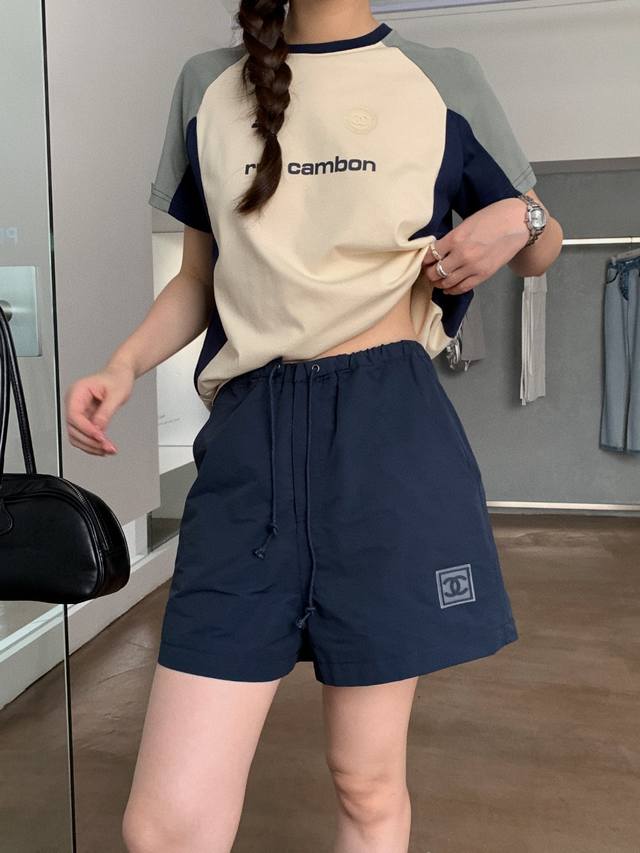 New Elastic Waist Quick-Drying Shorts Elastic Design Natural Waist With Visible