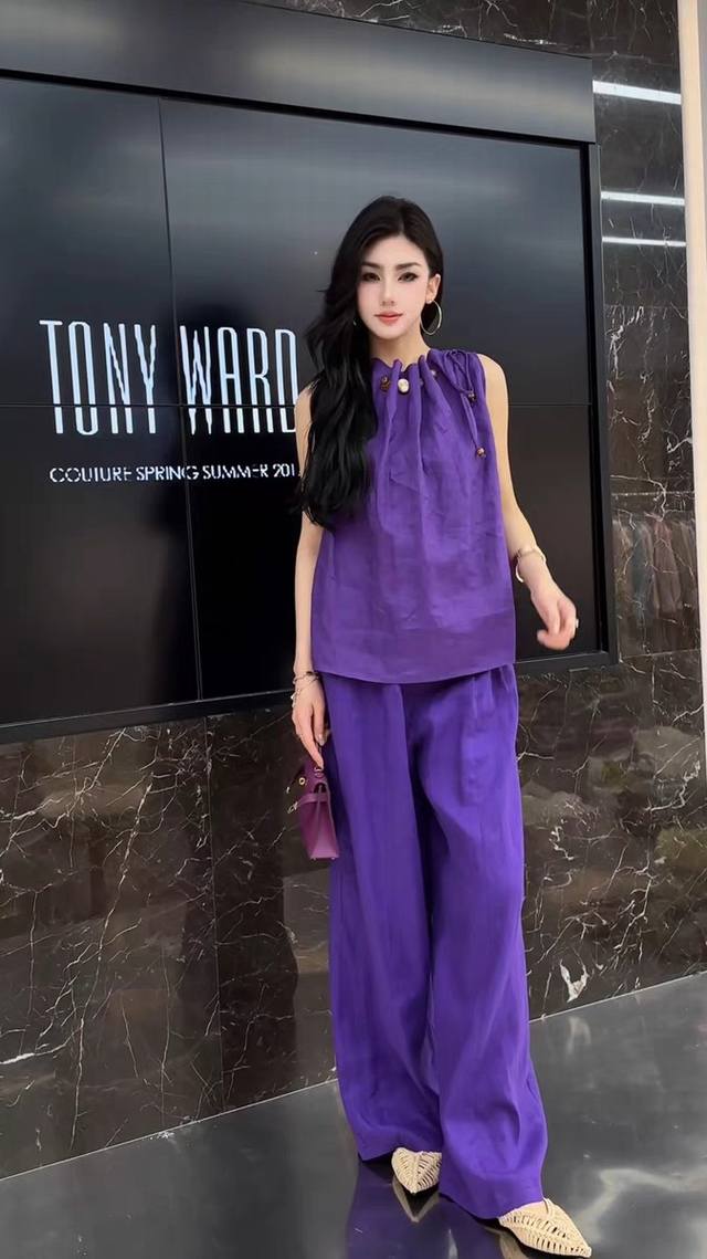 Heavy Main Push Linen Fermentation Wash Heavy Work Collar Beaded Drawstring Vers