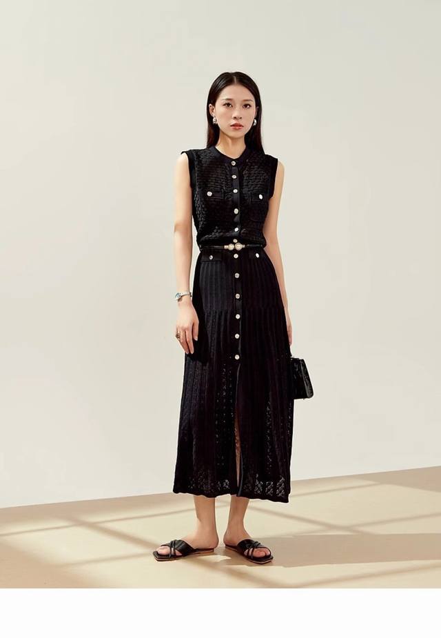 French Retro Niche Dress Female Wool Knitted Summer New Female Loose Temperament