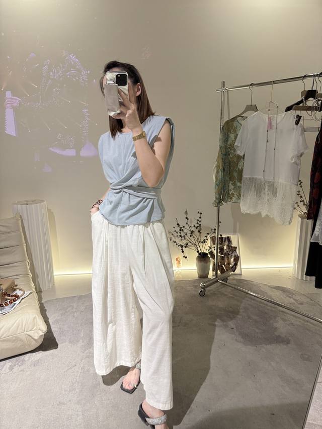 Cotton And Linen Fabric Suit One Size Fits All 90-130 Catties Can Wear