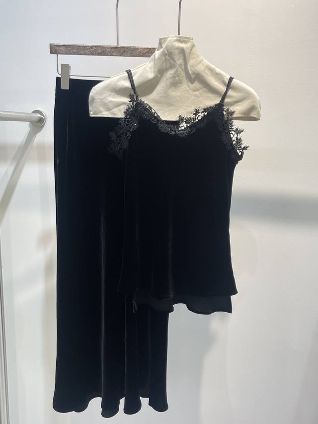 Suspenders Skirt New Arrival Exclusive Original Design 100% Silk Velvet Suspende