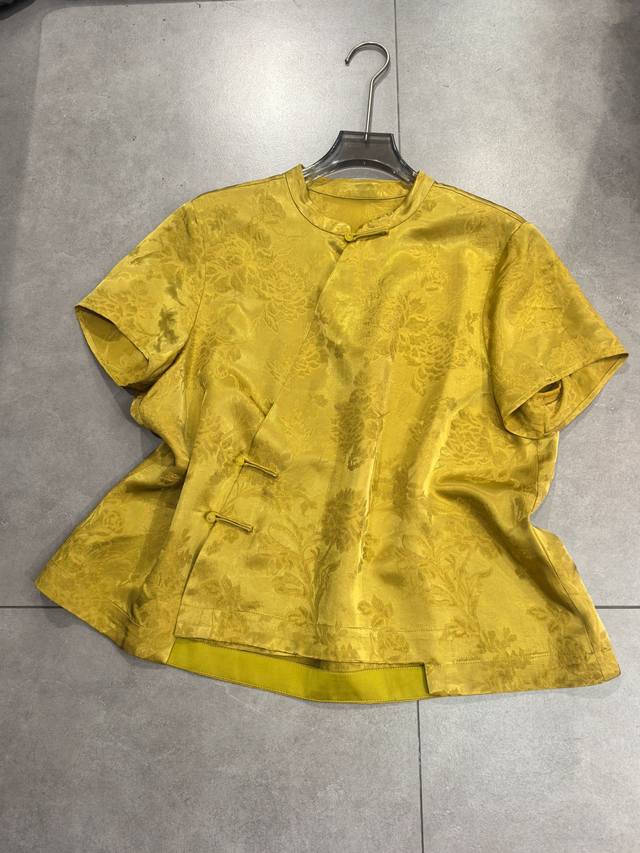 Hot New New Chinese Style Silk Xiangyun Yarn Top S-Xl