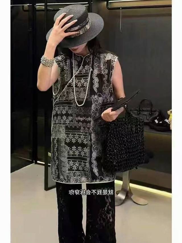 Sleeveless Shirt New European And Korean Goods New Chinese Style Button Retro El