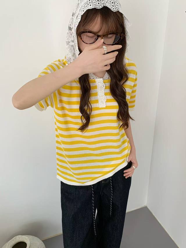 Fashion Lace Hooded Slim Fit Short Sleeve T-Shirt Trendy Top Picture Color One S