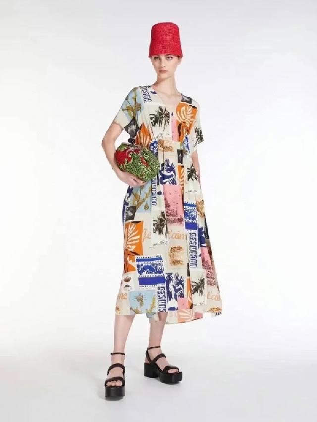 mm Summer Silk Dress Shipped Thickened 03 Double Crepe Silk Printing Makes Pe