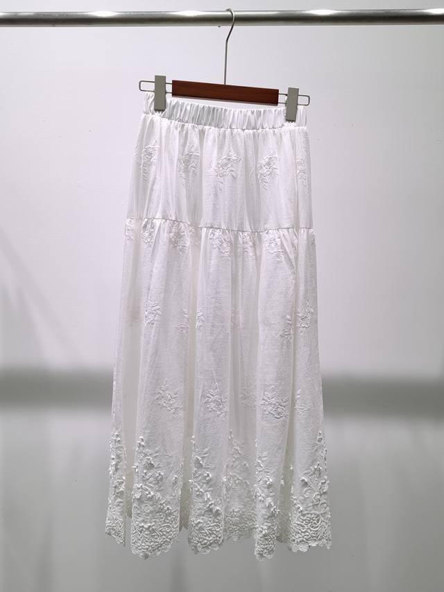 Pure Cotton Heavy Duty Skirt White Smlxl