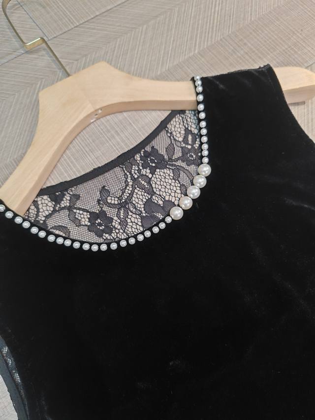 Today's Delivery Order Pearl Back Lace Vest Dress S To Xxl