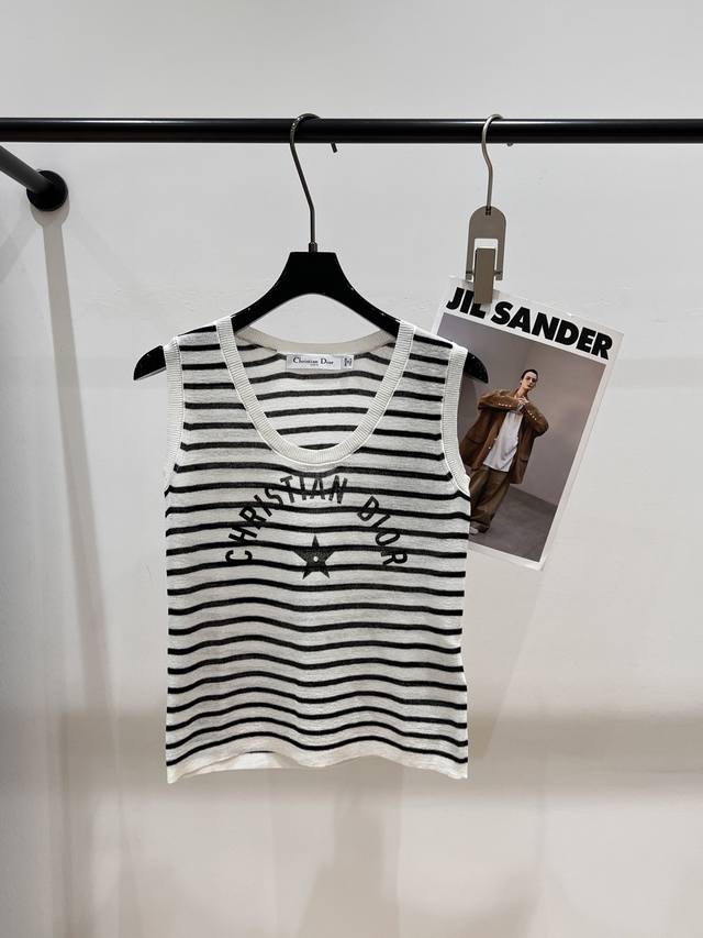 dio* 2025 Summer New Striped Vest Official Website Is On Sale. The Fabric Is