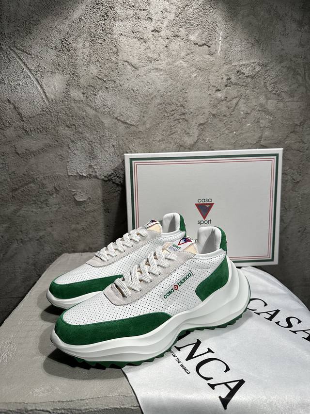 casablanca 2025Ss Autumn And Winter New Thick-Soled Low-Top Sports Casual Sho