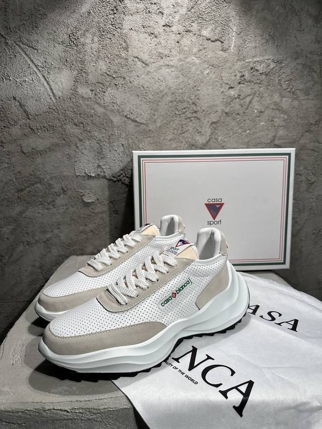 casablanca 2025Ss Autumn And Winter New Thick-Soled Low-Top Sports Casual Sho