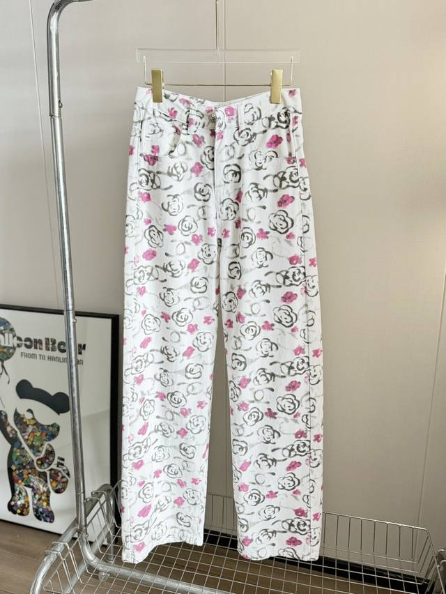 Product Name Chan*L Xiaoxiangshan Camellia Blushed Blush Jeans Size Sml Color Wh