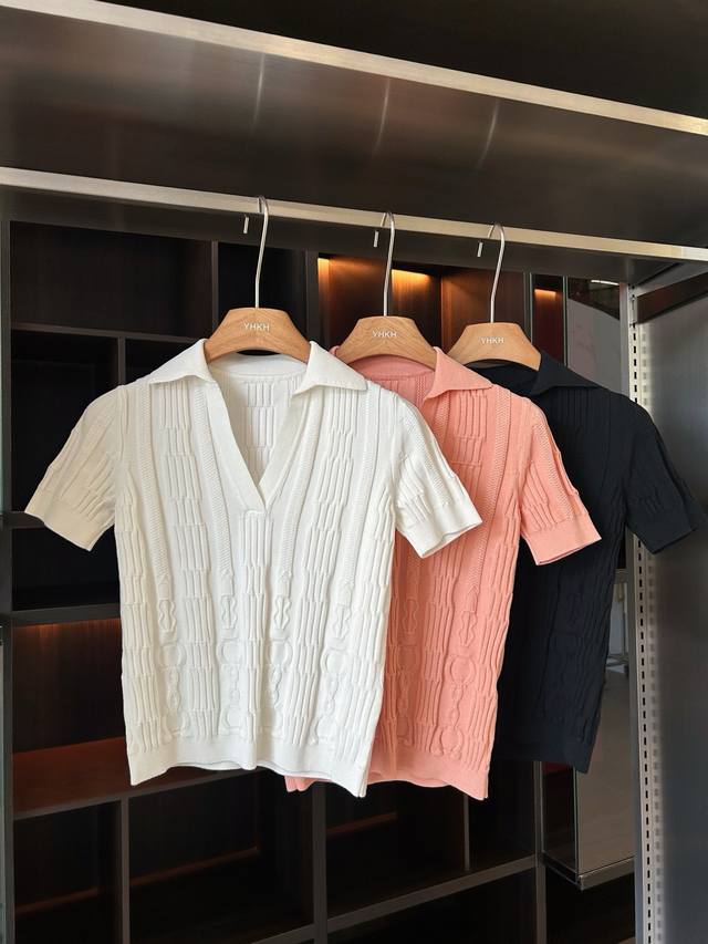 Size Sml Color White, Black, Apricot Pink The Short-Sleeved Shirt That Was Asked