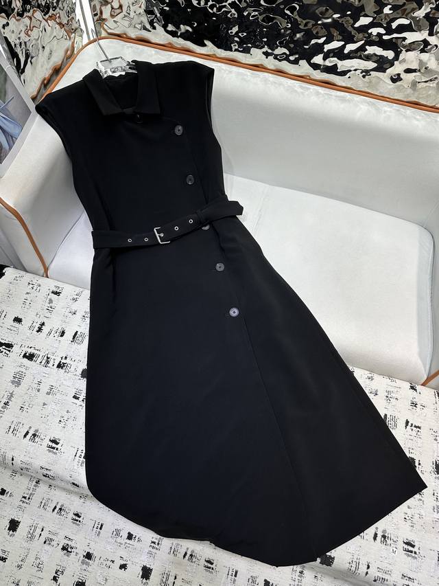 dio* 25Ss New Sleeveless Dress With Its Own Cloth Belt High-End Temperament S