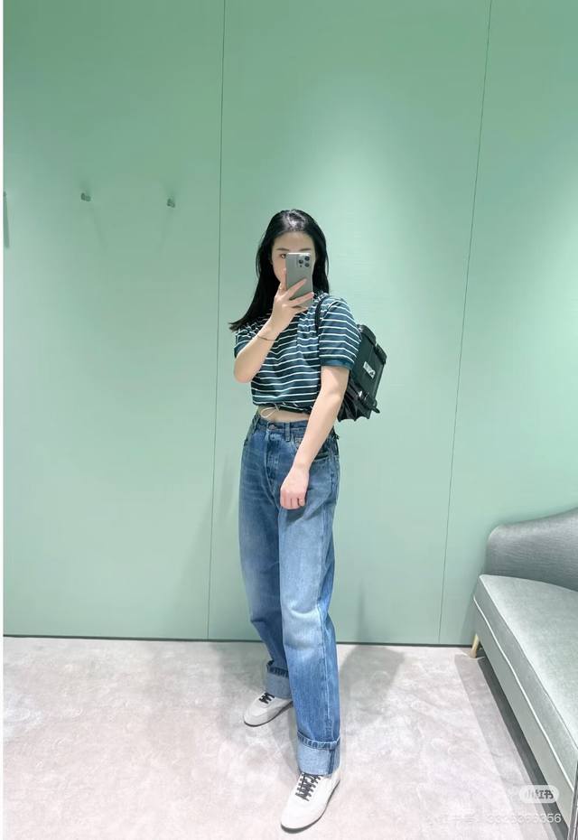 prad* 25Ss New Spring And Summer Denim Trousers. Original Development Of High
