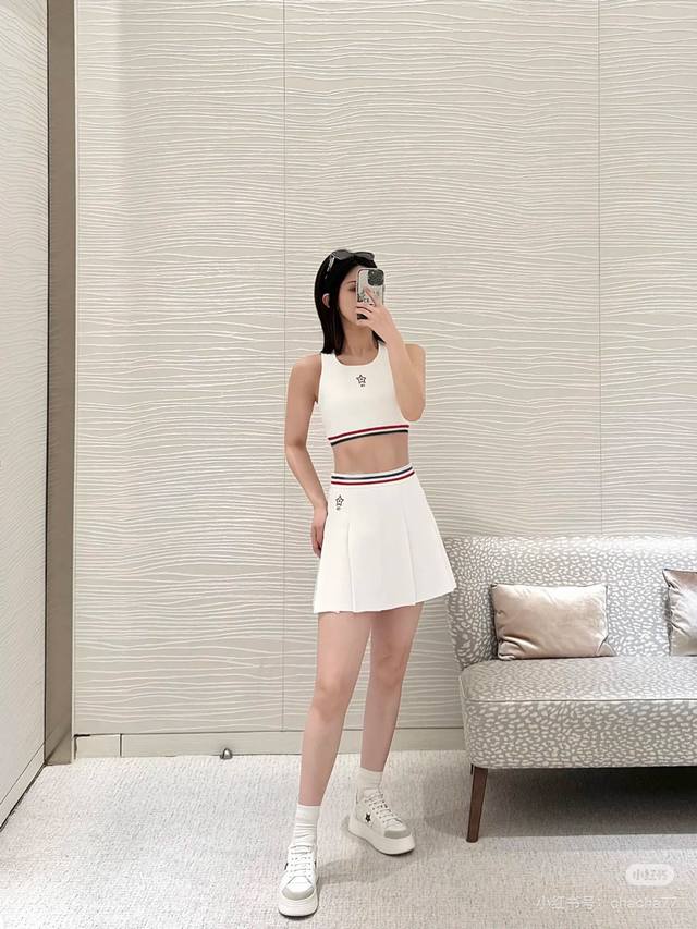 Vest Dio* 25Ss New Spring And Summer Tennis Sports Style Knitted Vest Original D