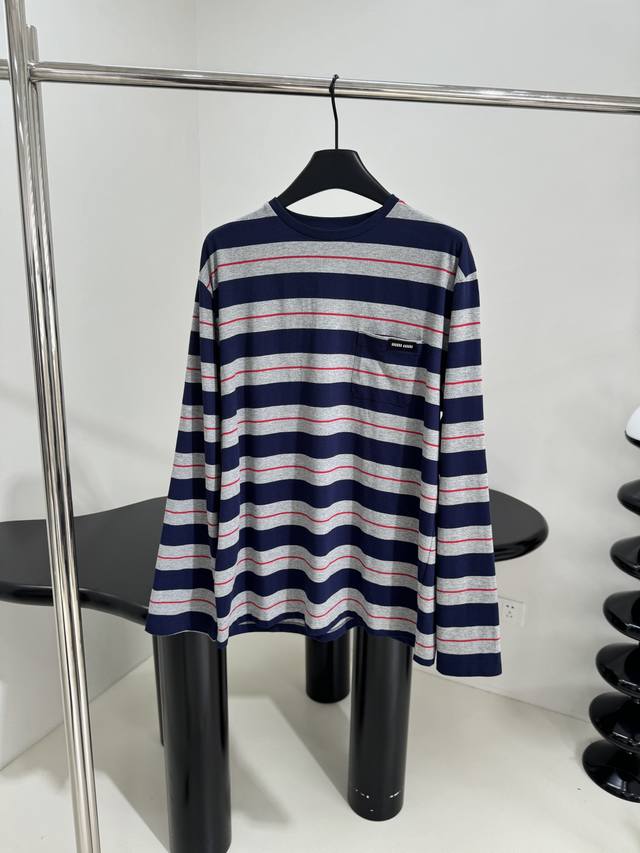 25 New Cotton Striped Long Sleeve T-Shirt This Cotton Jersey T-Shirt Features
