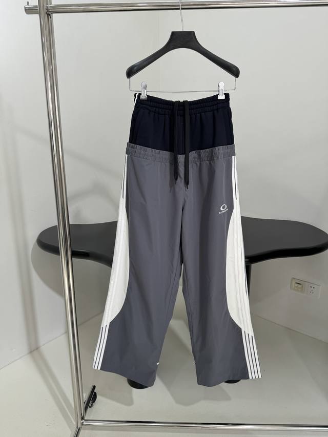 New Arrival Two-Piece Trousers Stitching Cut-Up Sports Trousers Stretch Technolo