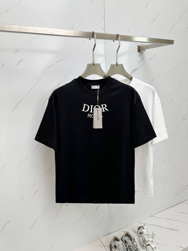 Dior 2025 Spring And Summer New Men's Round Neck Short-Sleeved T-Shirt Counter S