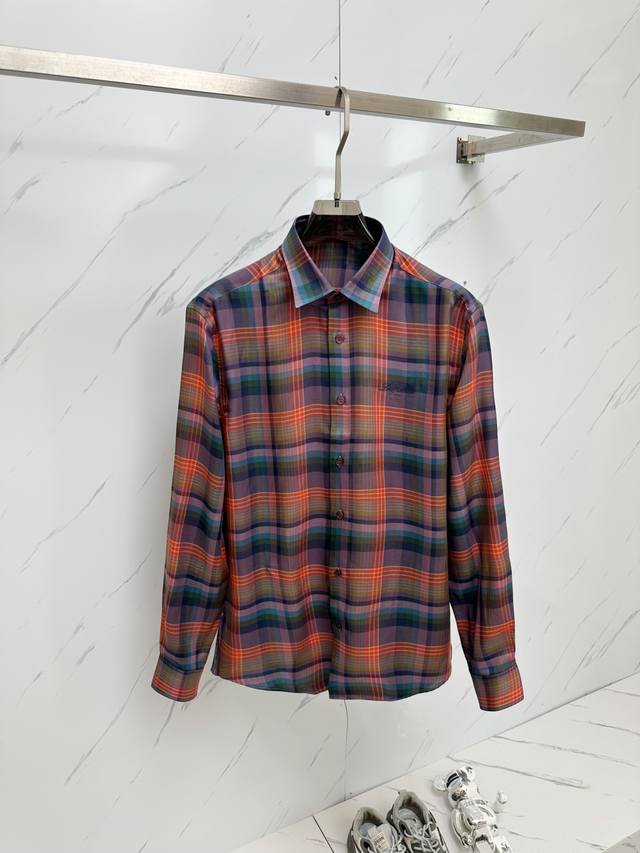 Color Check New Imported Cotton, Wool, Mulberry And Silk Blended Yarn-Dyed Fabri