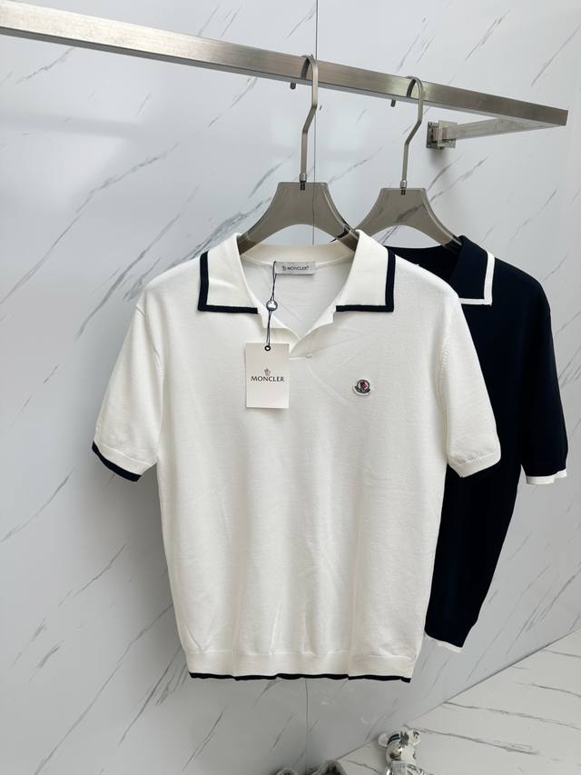 2025 Spring And Summer New Men's Short-Sleeved Knitted Polo Shirt. A Fashiona