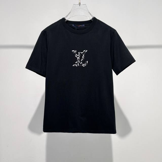 2025Ss Spring And Summer New Round Neck Short Sleeves Customized Fabric Threa