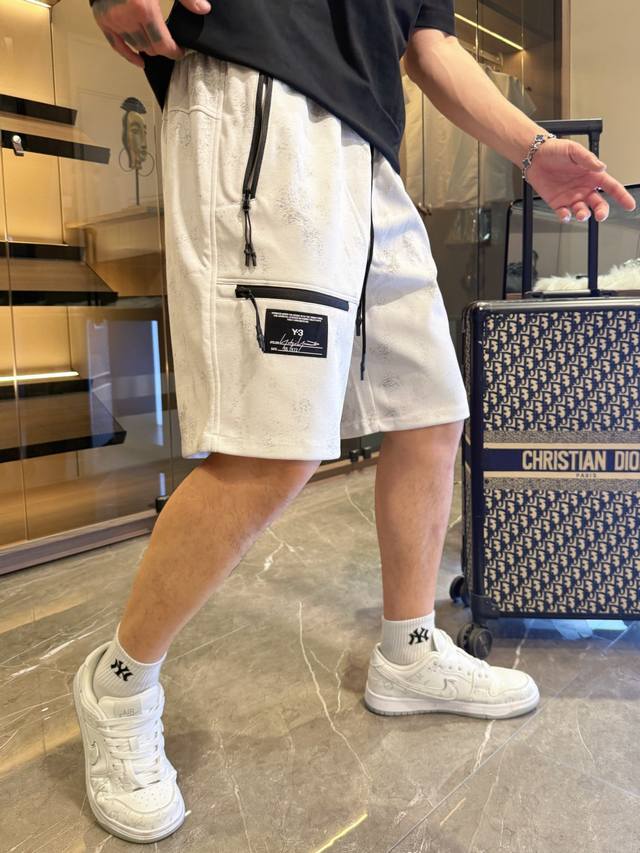 y3 Three Complete Labels 2025 Summer New Men's Casual Shorts High-End Custom