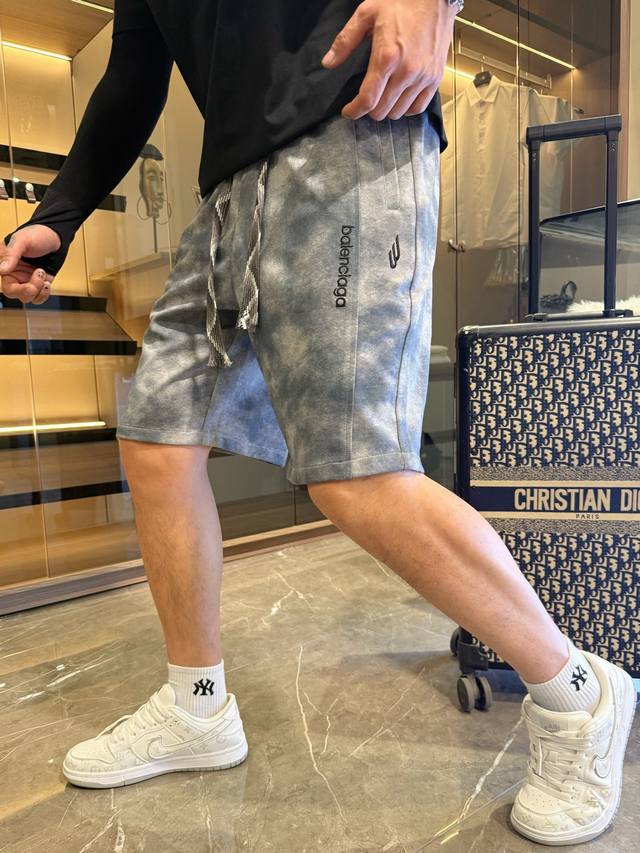 Balenciaga Three-Label Complete 2025 Summer New Men's Casual Shorts High-End Cus