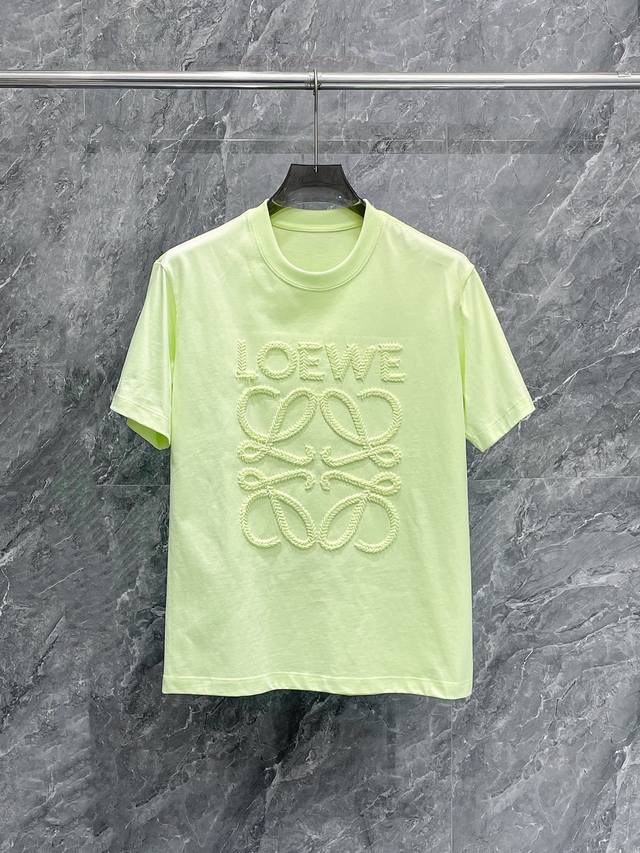 Loewe Has Three Complete Labels. 2025 New Summer Products. Short-Sleeved Shirts
