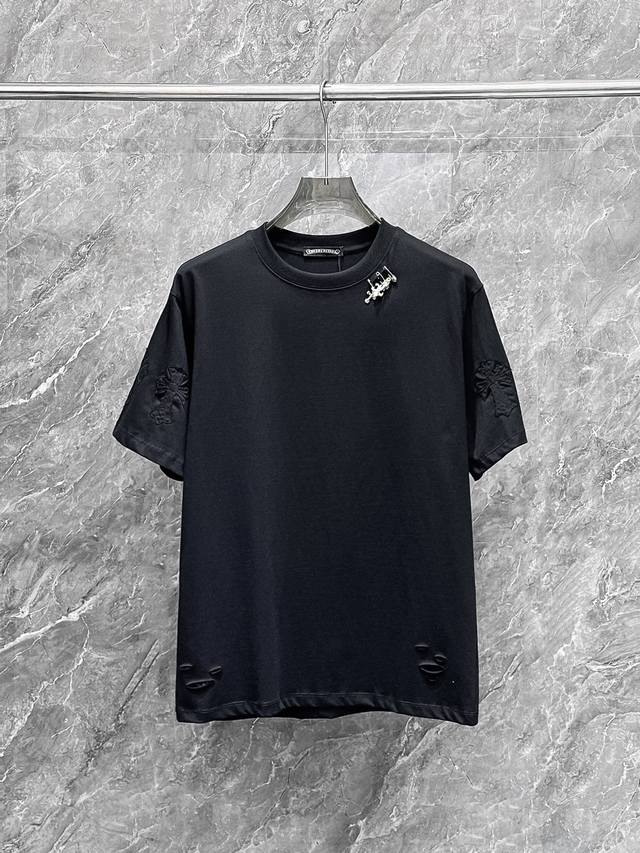 Chrome Hearts Three Labels Are Complete. 2025 Summer Newest Products. Short-Slee